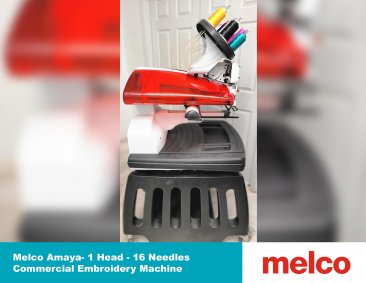 MELCO AMAYA - 1 Head - 16 Needles - Commercial Embroidery Machine