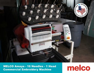 MELCO AMAYA - 1 Head - 16 Needles - Commercial Embroidery Machine