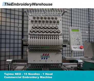 Tajima NEO - 1 Head - 15 Needles - Commercial Embroidery Machine