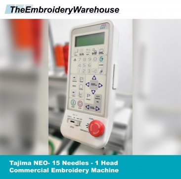 USED Tajima NEO - 15 Needles - 1 Heads - Commercial Embroidery Machine