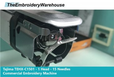 Tajima TEHX-C1501 - 1 Head - 15 Needles - Commercial Embroidery Machine