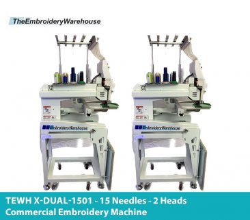 TEWH X-Dual-1501 - 15 Needles - 2 Heads - Commercial Embroidery Machine (NEW YEAR 2022)