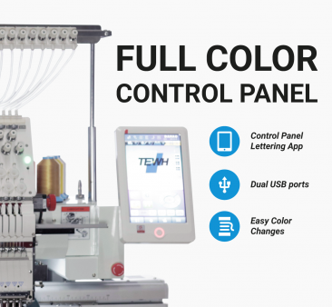 Butterfly CP2, 2-head, 15-needle, commercial embroidery machine