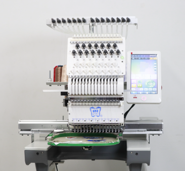 Butterfly B-1501B/T Standard DEMO Model, single-head, 15-needle, commercial embroidery machine