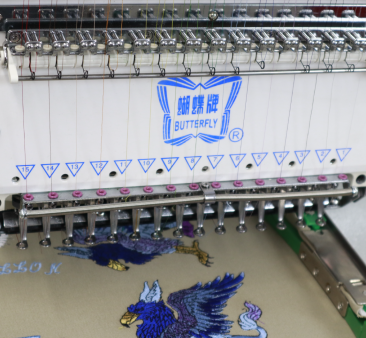 Butterfly B-1501B/T Standard, single-head, 15-needle, commercial embroidery machine