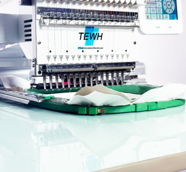 TEWH X-1501, single-head, 15-needle, commercial embroidery machine